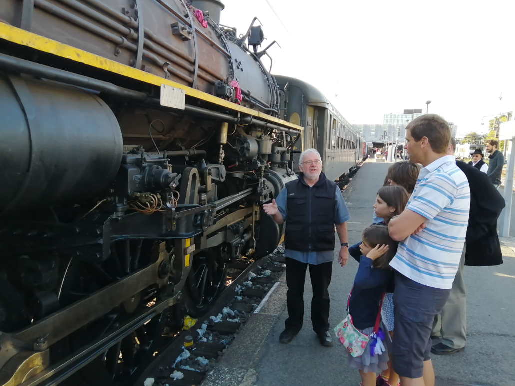 La 141R840 exposée à Orléans pour la Journée du Patrimoine 2019