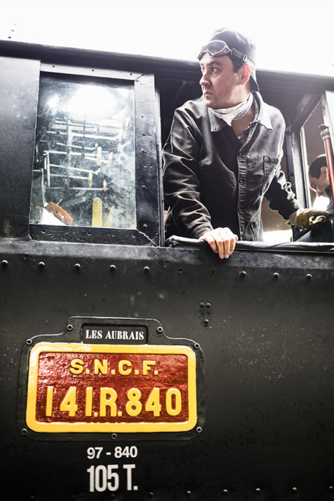 Photo Nicolas Laverroux – Paris-Austerlitz, 21 octobre 2017 Locomotive à vapeur 141R840 à Paris Austerlitz le 21 octobre 2017 (photo Nicolas Laverroux)