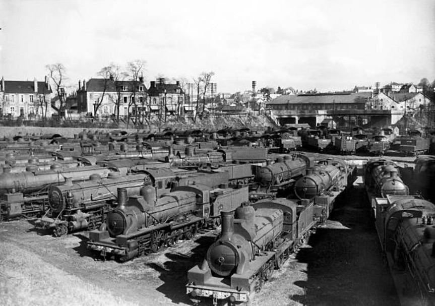 depot-PLM-nevers-1934-7 Dépôt PLM de Nevers en 1934